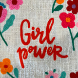 girl power natural tote