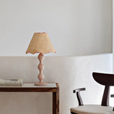 evie table lamp - blush