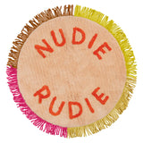 tula round nudie bath mat - powder