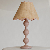 evie table lamp - blush