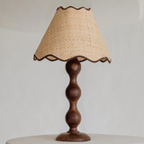 evie table lamp - walnut