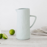 flax jug with handle duck egg