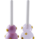 Flower Power Candlestick Holder - 2P Set