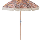 large leopard floral umbrella