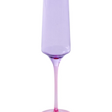 Lilac Colour Block Champagne Glass - 2P Set