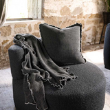 onda black 50 x 50 cm cushion