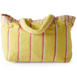 Pina Colada Stripe Terry Oversized Beach Bag