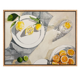 lemons and gin shelfie art print cat gerke