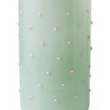 pistachio polkadot vase