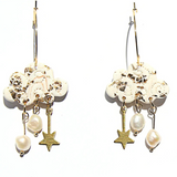 cloud dream white earrings