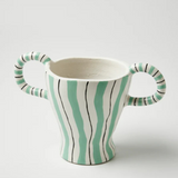 Amalfi Green Handle Vase