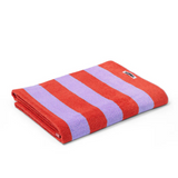 Beach Towel - Grapefruit Stripes