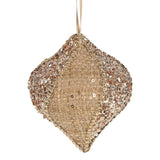 Solange Glimmer Hessian Hanging Bauble