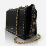 Flap Bag - Black/Gold