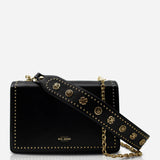 Flap Bag - Black/Gold